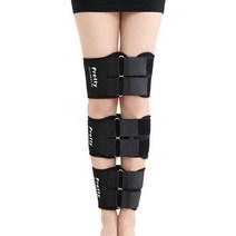 3 개대 효과적인 o-leg x 형 다리 숙인 다리 무릎 valgum 교정 교정 밴드 자세 교정기 아름다움 다리 밴드 벨트, 검은색, XL