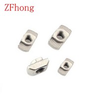 번데기너트 퀵서트 인서트너트 M3 M4 M5 m6 m8 드롭인 T 너트 해머 헤드 10-50 개 슬라이딩 니켈 도금 202, 11 40-m8 10pcs