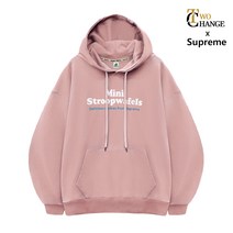 슈프림 정품 후드티셔츠 미니쿠키 빅사이즈 3단쭈리 오버핏 남녀공용 후드티