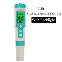 1 PH/TDS/EC/ORP/염분/s에 있는 COM-600 7. G/온도 측정기 식수 수족관 PH 미터 수질 감시자 검사기 IP67, [01] Without Backlight, 1개