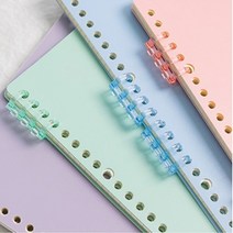 소량제본 셀프제본 타공 제본링 스프링제본 링바인더, 색상, 분홍