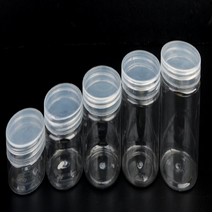 플라스틱원형통 투명통 원통 케이스 용기 프라스틱, 지름/용량, 4.8cm - 100ml