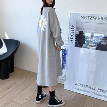 세인트이브 뒷면 포인트 루즈핏 롱원피스