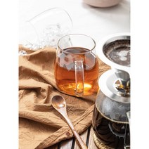 홈카페 내열유리 항아리 머그 - 중450ml 대600ml 유리컵 손잡이 컵