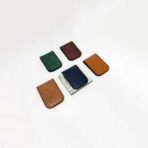 레더해일 모차르트 골프머니클립 5컬러 주문제작 명품 천연가죽 골프공 케이스, 번우드(Burn Wood)