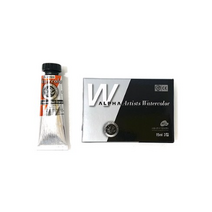 알파색채 실버레벨 수채화물감낱색 C 140 CadmiumRedOrange Hue, 15ml, 5색