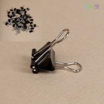 블랙 더블 클립 60P세트 A4홀더 비품쇼핑몰 클립홀더
