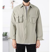 조커스 스프링 빈티지 워싱 센터 투포켓 셔츠 자켓