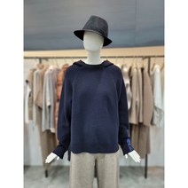 데무 언발란스 울 후드 니트 (DK2110428)