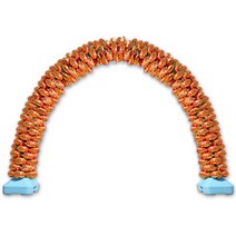 은박 아치 가랜드 단색 오렌지 풍선 매장 입구 장식, 단품