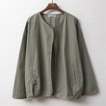 아이우먼 오픈랍바코튼면자켓 GGB053M009 빅사이즈