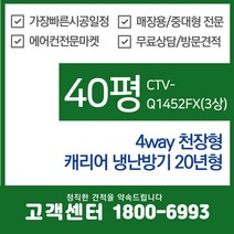 캐리어 천장형 에어컨 4way 냉난방기 40평 (CTV-Q1452WFX)