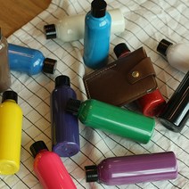 [공방공구] 가죽공예 엣지코트 엣지페인트 기리메 약물 단면마감제 50ml 100ml, 화이트