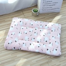 강아지 후리스 플리스 뽀글이 개타고니아 중형견 대형견 옷 양털 집업 겨울옷 플란넬 애완견 침대 개 수면 매트 애완 동물 쿠션 소형 중형 대형 고양이 액세서리, [05] 84x57cm, [09] Yellow footprints