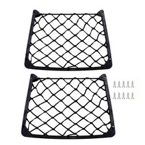 Car Back Rear Trunk Organizer Bag Net Pocket Car Accessory for Storing Magazines Maps Toiletries Mes, 01 2 piece