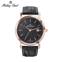 [메티티솟] MATHEY TISSOT HB611251PN 남성 가죽밴드 손목시계