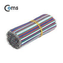 BU913 Coms 점퍼 케이블 묶음 100ea 4 color 4선 10cm, 1, 100개