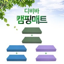디비바 1+1 캠핑매트 중형 140x200 퍼플/그린 (가방포함)양면, y01_퍼플+퍼플