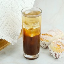 쥬스잔 270ml 아이스커피잔 일자 롱 유리컵, 2개