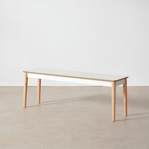 디센 스완 HPL 라미네이트 화이트 사각 식탁 벤치 4size, 1100