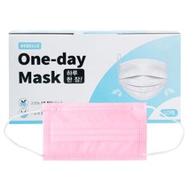 르벨르 원데이 마스크 50매 핑크, 2개