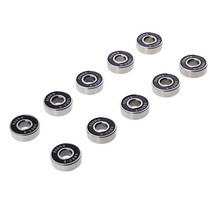 10Pcs / Pack 프리미엄 ABEC-9 608RS 인라인 롤러 스케이트 스쿠터 스케이트 보드 베어링, 스틸, 블랙