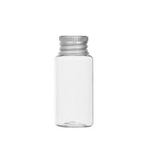 알루미늄캡 10ml 15ml 20ml 30ml 40 ml 어메니티 공병, 1개, 40ml투명용기 실버캡