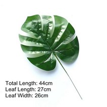 인공 몬스 테라 식물 플라스틱 열대 야자수 잎 홈 정원 장식 액세서리 사진 장식 잎, 스타일 07