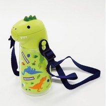 스케이터 공룡 페이스 빨대물통 PSHC4DK, 420ml, 1개