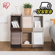 [아이리스] 펠리칸 정리 수납장 수납함 서랍장 (도어형)STB-200D, 브라운