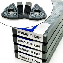 WNMG080404 WNMG080408 TF IC907 908 CNC 공작 기계 원통형 공구 카바이드 터닝 인서트 툴 WNMG0804, [01] 10PCS(1BOX), [04] WNMG080408-TF IC908