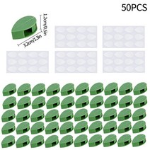 식물케어 10/30/50PCS 식물 등반 벽 정착물 클립 접착제 보이지 않는 덩굴 후크 지원 해결사 잎 모양 와이, [12] Leaf Shape 50pcs