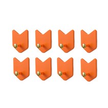 워너픽 디자인 벽걸이 후크 8p, 오렌지