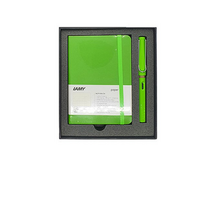 LAMY 사파리 만년필 EF촉 + 라미 소프트커버 노트 A6 기프트세트, 그린(EF촉), 그린(노트), 3세트