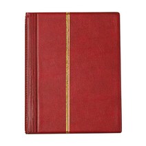 FCSHOP 스탬프 앨범 10장(20페이지) 소모품 디스플레이 홀더 친구 수집가, 빨간색