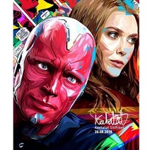 팝아트액자 스칼렛 위치 비전 액자