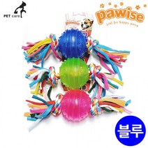 포와이즈 TPR 볼 치실토이 (14541) 애견장난감, 블루