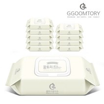 꿈토리물티슈 아주도톰한 스페셜 75gsm 엠보 60매 캡형10팩, 단품