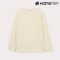 행텐 남성 와플 레이어드 포켓 티셔츠-AE9R303120305