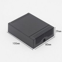 1pcs 100x80x29mm 플라스틱 케이스 전자 기기 정션 박스 방수 커버 뱅크 토크백 라우드 스피커 홈 액세서리, Black