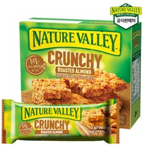 네이처밸리 크런치 그래놀라바 로스티드아몬드 5팩, 210g, 1개