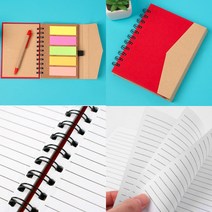 볼펜수첩 레드/자석커버 메모수첩 핸디수첩 작은수첩