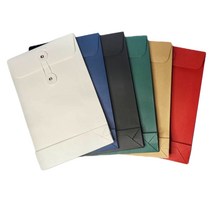 A5 단추마감 칼라 종이봉투_1P 세로형 매듭 각대봉투, 세로검 1P
