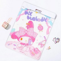 8세여아 프린트지보관 투명 아크릴 클립보드 초등생 학용품 지류 서류 프린트물 초등여아 에이포용지 A4