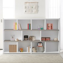 [포스트모던] 셀럽 200cm 3단 오픈형 책장, 색상:화이트메이플