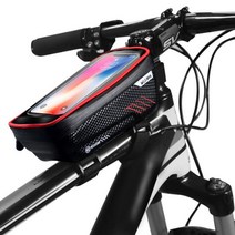 make speed 와일드맨 스마트폰거치용 자전거탑튜브가방, 1개, 레드