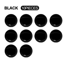 10pcs 자동차 원형 로고 인테리어 스티커 장식 renault megane 2 3 clio 4 trafic logan captur 엠블럼 kangoo 액세서리, 검은색, 렉서스용