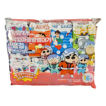 조미김 짱구 짱구김 짱구는못말려 바삭한조미김 16봉 짱구컬렉션 스티커 한정판 아이들반찬 캐릭터김, 1개
