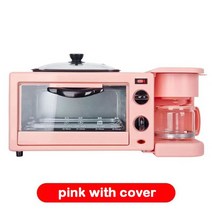 가정용 제빵 발효기 새로운 3 In 1 아침 식사 기계 빵 제조기 토스터 전기 미니 오, 02 Pink_05 AU