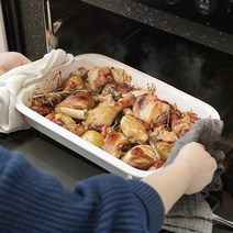 밀리 세라믹 밧드 트레이 세트 뷔페용기 오븐용기, 02.밀리 밧드 트레이(중)